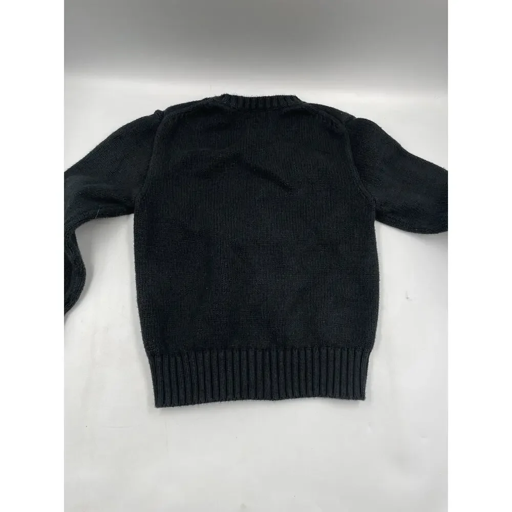 Ralph Lauren Polo Knitted Bear Boys Sweater Navy Blue Size 4